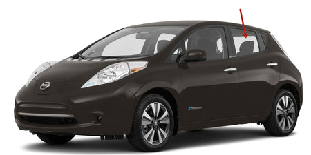 Driver Left Side Rear Door Glass Door Window Compatible with Nissan Leaf 4 Door Hatchback 2011-2025 Models