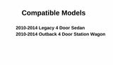 Driver Left Side Front Door Window Door Glass Compatible with Subaru Legacy 4 Door Sedan / Outback 4 Door Wagon 2010-2014 Models