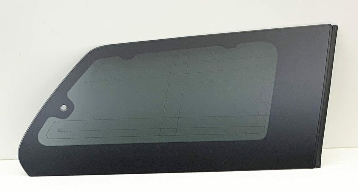 Movable W/ Sunshade Hooks Style Passenger Right Side Quarter Window Quarter Glass Compatible with Toyota Sienna 2011-2020 Models
