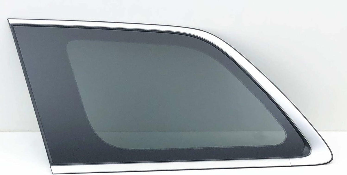 Tempered Chrome Molding Style Driver Left Side Rear Quarter Window Quarter Glass Compatible with Jeep Grand Cherokee 2014-2021/ Grand Cherokee WK 2022 Models