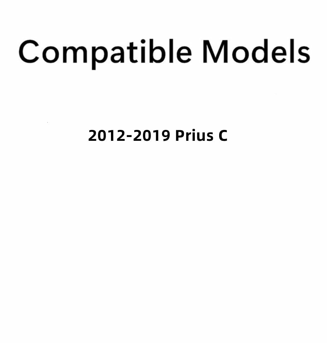 Passenger Right Side Rear Door Window Door Glass Compatible with Toyota Prius C 4 Door Hatchback 2012-2019 Models