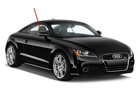 Tempered Passenger Right Side Door Window Door Glass Compatible with Audi TT 2 Door Coupe 2007-2015 Models ( Not For Convertible Models)