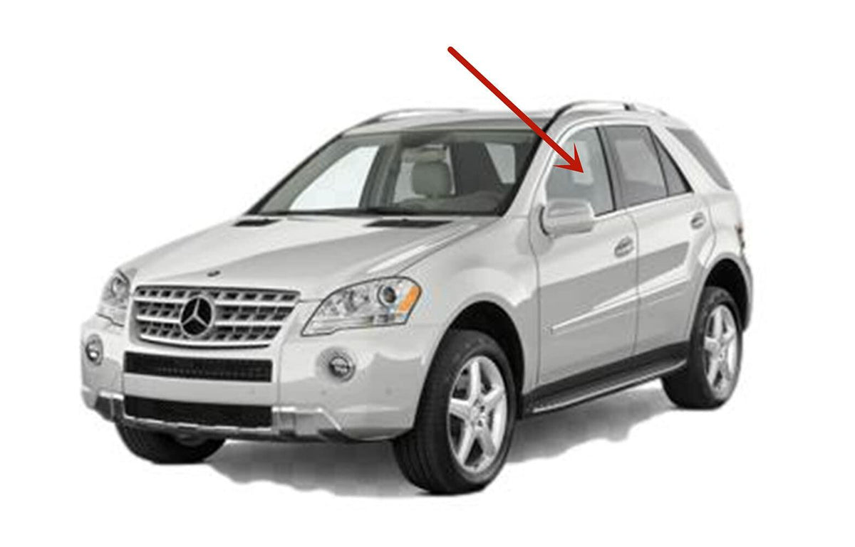 Driver Left Side Front Door Window Door Glass Compatible with Mercedes Benz ML350 / ML450 / ML500 / ML550 / ML63 AMG 2006-2011 Models