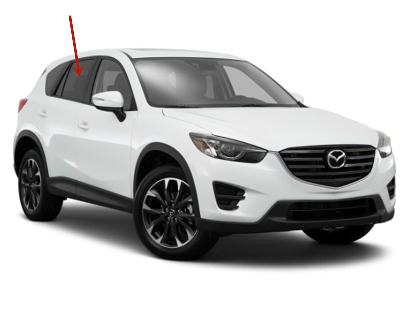 Passenger Right Side Rear Door Window Door Glass Compatible with Mazda CX-5 2013-2016 Models