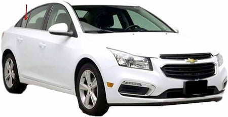 Passenger Right Side Rear Vent Window Vent Glass Compatible with Chevrolet Cruze 2010-2015 / Cruze Limited 2016 4 Door Sedan Vehicle Models