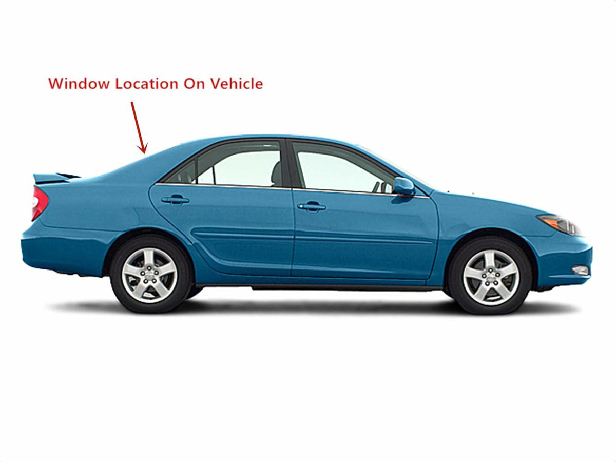 Heated Back Window Back Glass Compatible with Toyota Camry 4 Door Sedan 2002-2006 Models