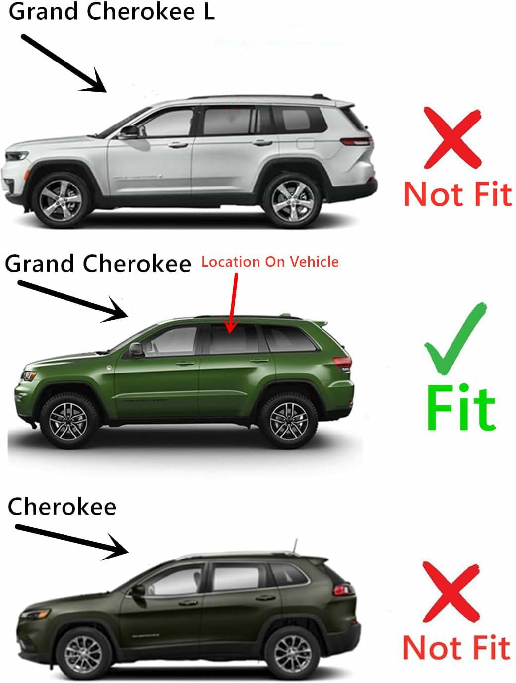 Laminated Privacy Driver Left Side Rear Door Window Door Glass Compatible with Jeep Grand Cherokee 2022-2026 Models
