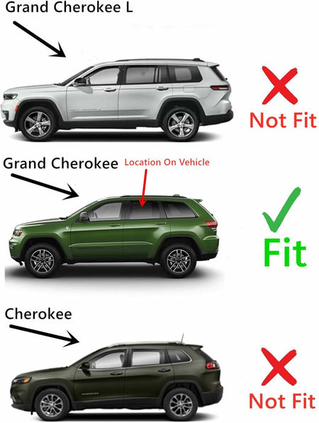 Laminated Privacy Driver Left Side Rear Door Window Door Glass Compatible with Jeep Grand Cherokee 2022-2026 Models