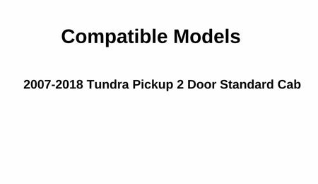 Driver Left Side Door Window Door Glass Compatible with Toyota Tundra Pickup 2 Door Standard Cab 2007-2018 Models