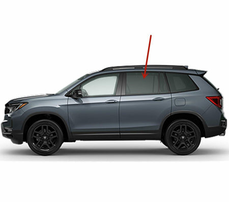 Tempered 5MM Thickness Driver Left Side Rear Door Window Door Glass Compatible with Honda Pilot 2016-2022 Passport 2019-2025 Models