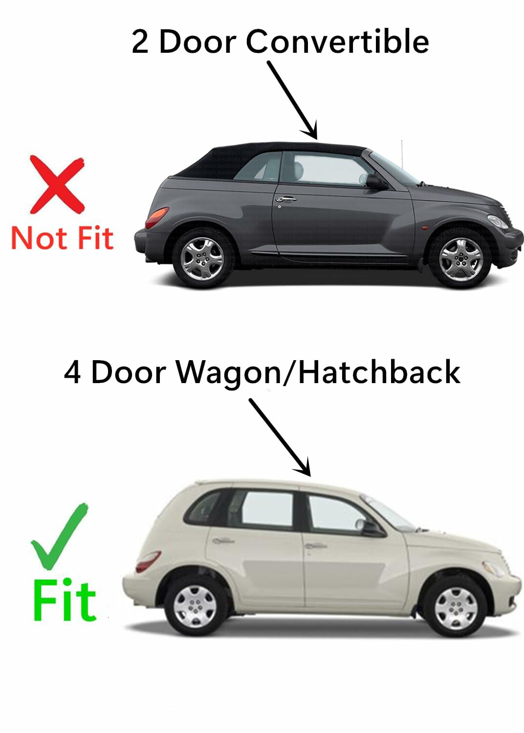 OEM Privacy Passenger Right Side Quarter Window Quarter Glass Compatible with Chrysler PT Cruiser 4 Door Hatchback 2001-2010 Models