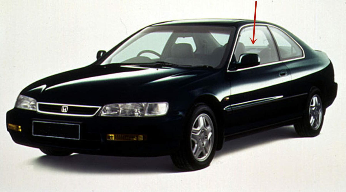 Driver Left Side Door Window Door Glass Compatible with Honda Accord 2 Door Coupe 1994-1997 Models