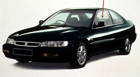 Driver Left Side Door Window Door Glass Compatible with Honda Accord 2 Door Coupe 1994-1997 Models