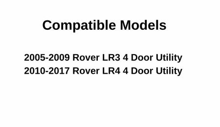 Driver Left Side Rear Vent Glass Vent Window Compatible with Land Rover LR3 2005-2009 / LR4 2010-2017 Models