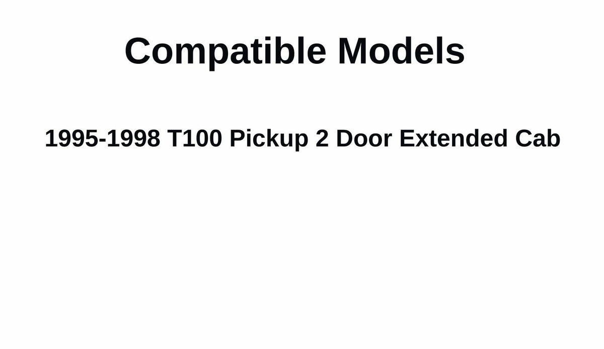 Driver Left Side Quarter Glass Quarter Window Movable Compatible with Toyota T100 Pickup 2 Door Extended Cab 1995-1998 Models