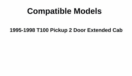 Driver Left Side Quarter Glass Quarter Window Movable Compatible with Toyota T100 Pickup 2 Door Extended Cab 1995-1998 Models