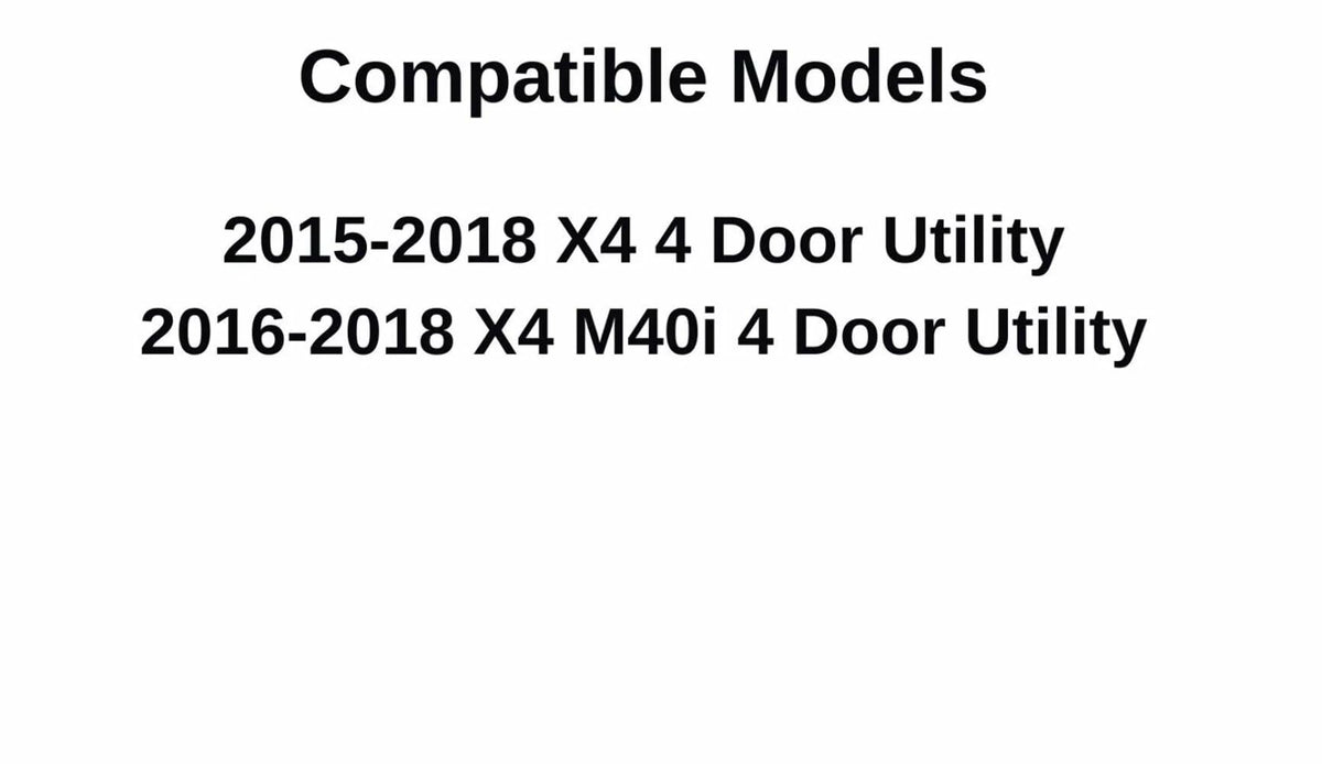Tempered Driver Left Side Front Door Window Door Glass Compatible with BMW X4 2015-2018 Models / X4 M40i 2016-2018 Models