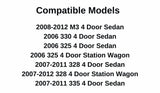 Driver Left Side Front Door Window Door Glass Compatible with BMW M3 325i 325xi 328i 328xi 330i 330xi 335d 335i 335xi 4-Door Sedan 2006-2011 / 4-Door Wagon 2007-2012 Models