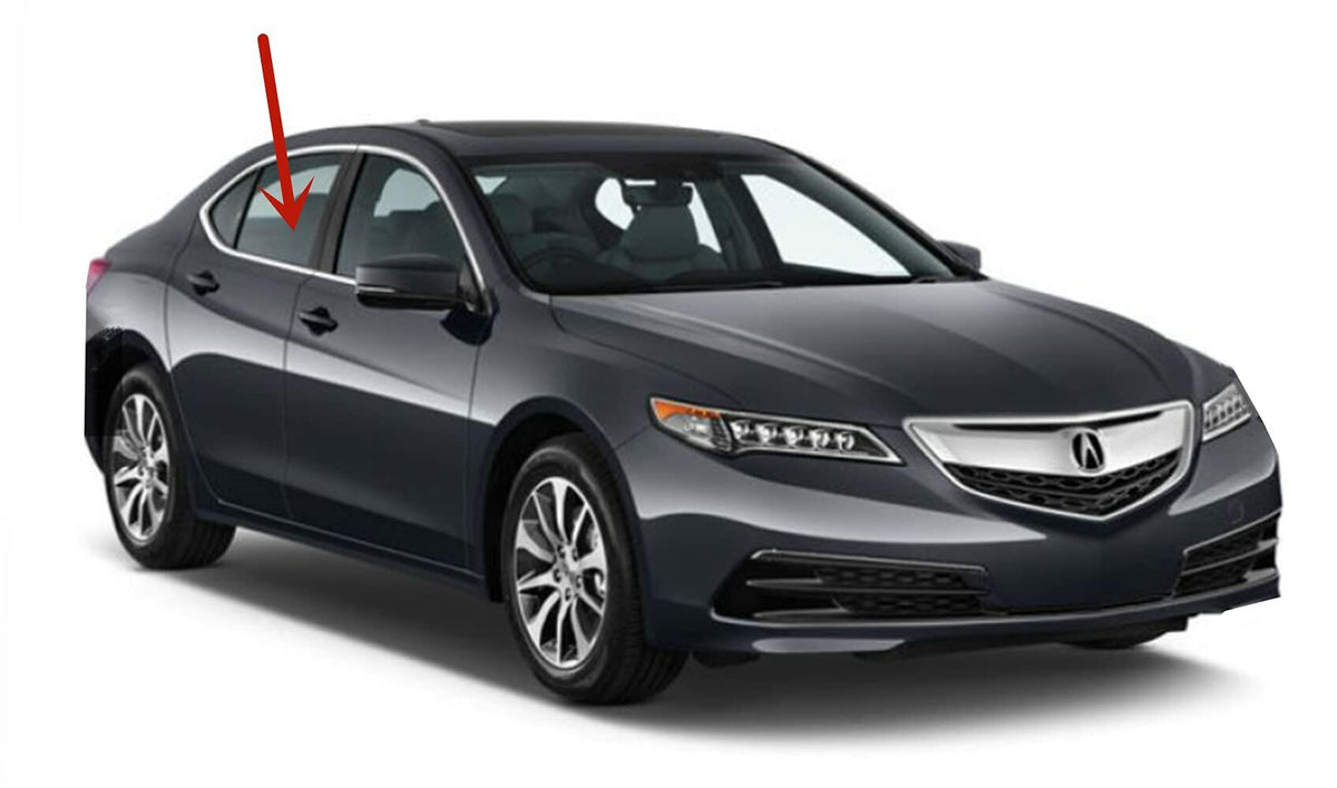 Passenger Right Side Rear Door Window Door Glass Compatible with Acura TLX 2015-2020 Models