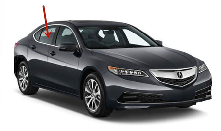 Passenger Right Side Rear Door Window Door Glass Compatible with Acura TLX 2015-2020 Models