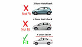 Driver Left Side Front Door Window Door Glass Compatible With Toyota Yaris 4 Door Sedan 2007-2012 Models