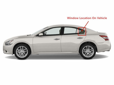 Driver Left Side Vent Window Vent Glass Compatible with Nissan Maxima 4 Door Sedan 2009-2015 Models