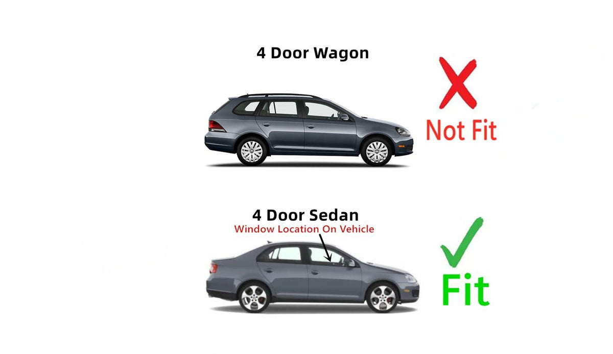 Passenger Right Side Front Door Window Door Glass Compatible with Volkswagen Jetta 4 Door Sedan 2011-2018 Models