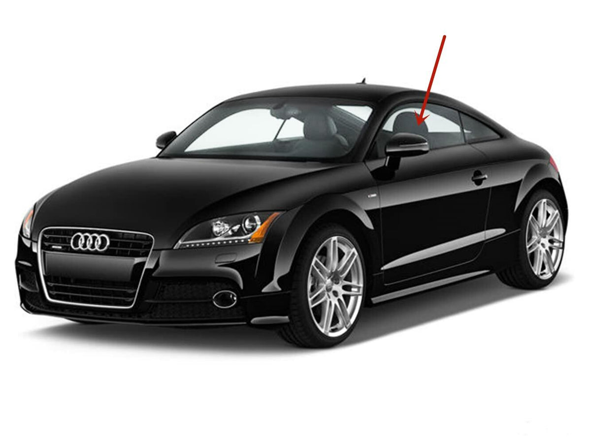 Tempered Driver Left Side Door Window Door Glass Compatible with Audi TT 2 Door Coupe 2007-2015 Models ( Not For Convertible Models)