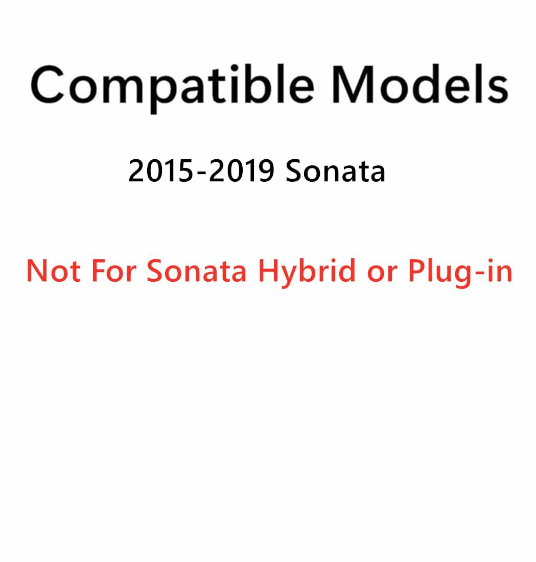 Passenger Right Side Rear Window Glass Compatible with Hyundai Sonata 4-Door Sedan 2015-2019 Models (Not For Sonata Hybrid)