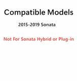 Passenger Right Side Rear Window Glass Compatible with Hyundai Sonata 4-Door Sedan 2015-2019 Models (Not For Sonata Hybrid)
