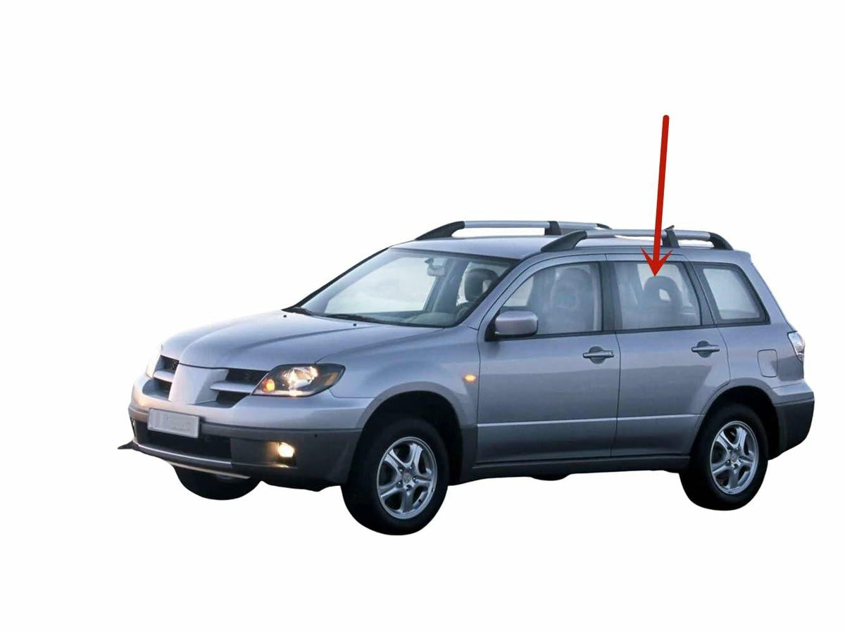 Tempered Driver Left Side Rear Door Window Glass Compatible with Mitsubishi Outlander 2003-2006 Models