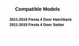 Tempered Black Moulding Style Passenger Right Side Front Vent Window Vent Glass Compatible with Ford Fiesta 2011-2019 Models
