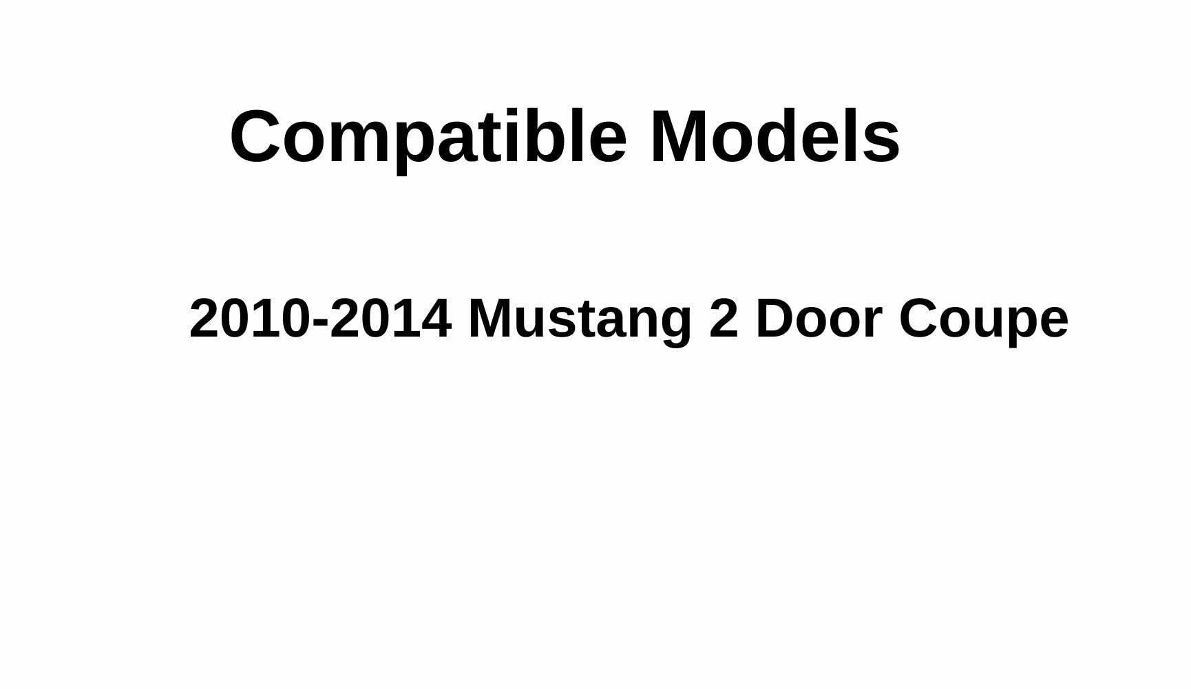 Factory Privacy Tinted Driver Left Side Quarter Window Quarter Glass Compatible with Ford Mustang 2-Door Coupe 2010-2014 Models
