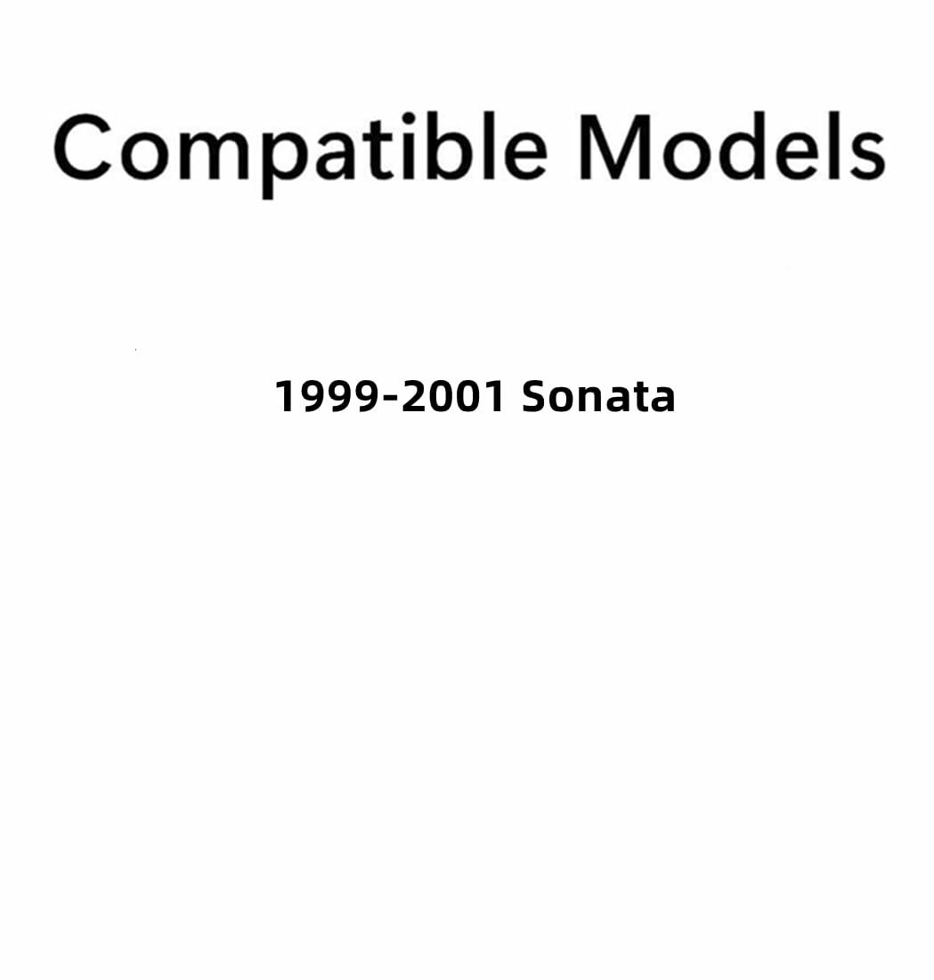 Tempered Passenger Right Side Rear Door Window Door Glass Compatible with Hyundai Sonata 1999-2001 Models