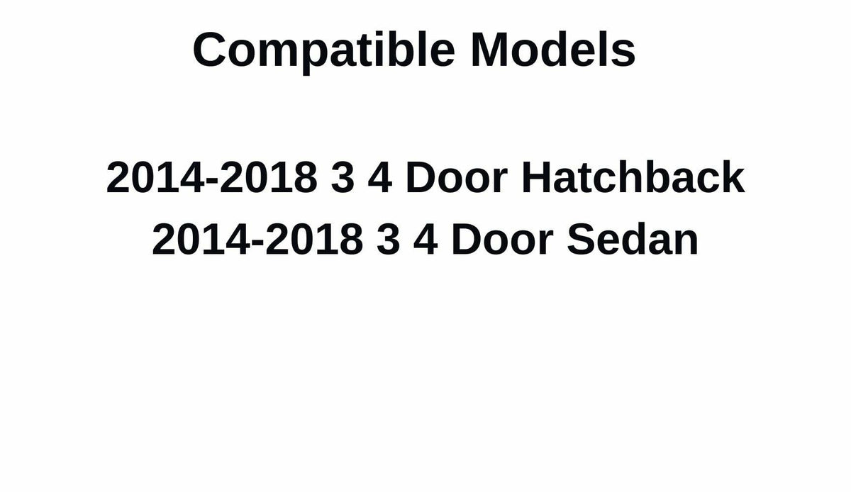 Driver Left Side Front Door Window Door Glass Compatible with Mazda 3 2014-2018 Models