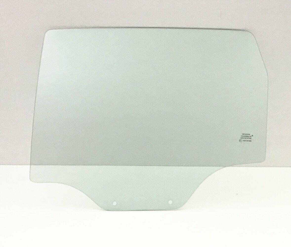 Driver Left Side Rear Door Window Door Glass Compatible with Chevrolet Aveo 2004-2008 4 Door Hatchback