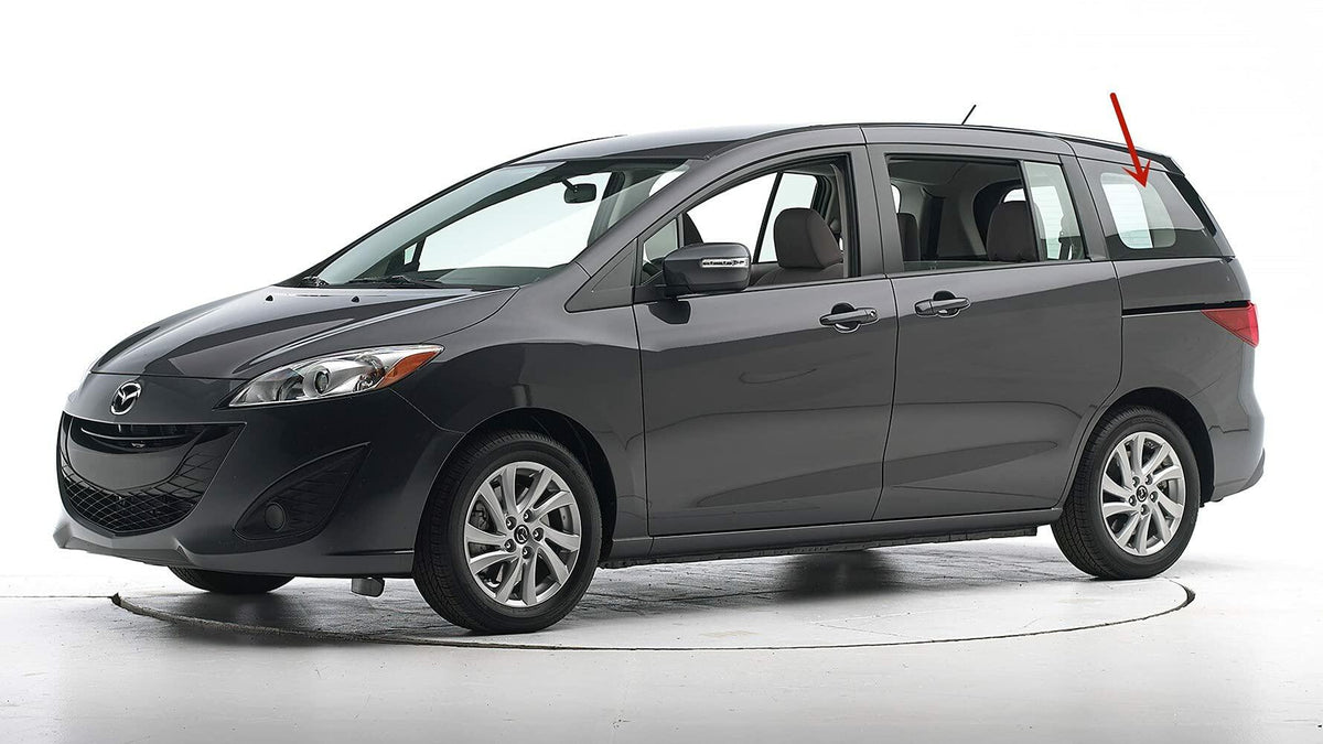 Driver Left Side Quarter Window Quarter Glass Compatible with Mazda 5 Mini Van 2012-2017 Models