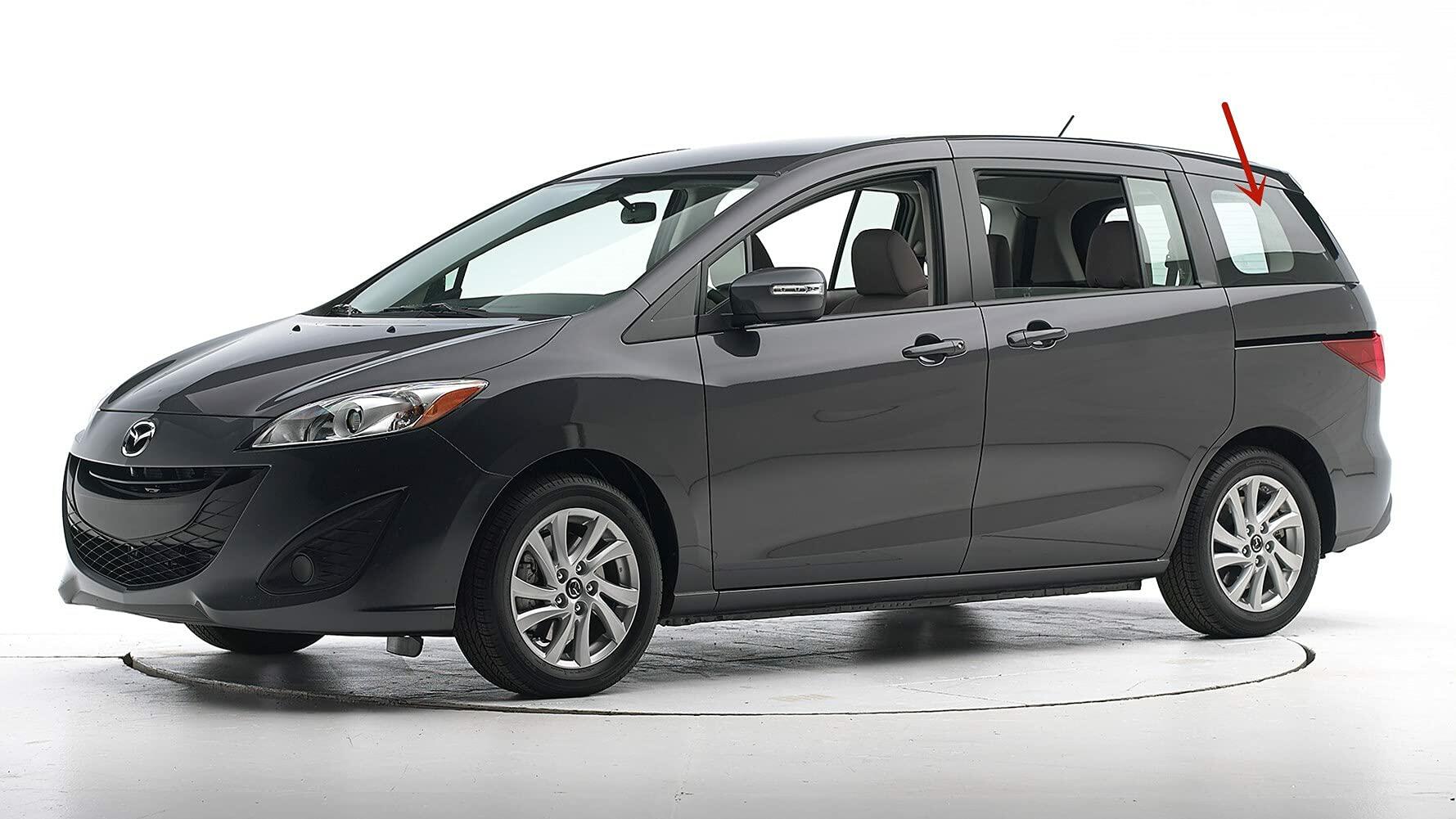 Driver Left Side Quarter Window Quarter Glass Compatible with Mazda 5 Mini Van 2012-2017 Models
