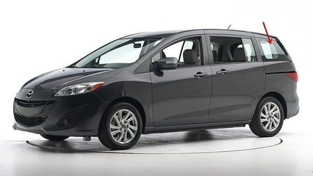 Driver Left Side Quarter Window Quarter Glass Compatible with Mazda 5 Mini Van 2012-2017 Models
