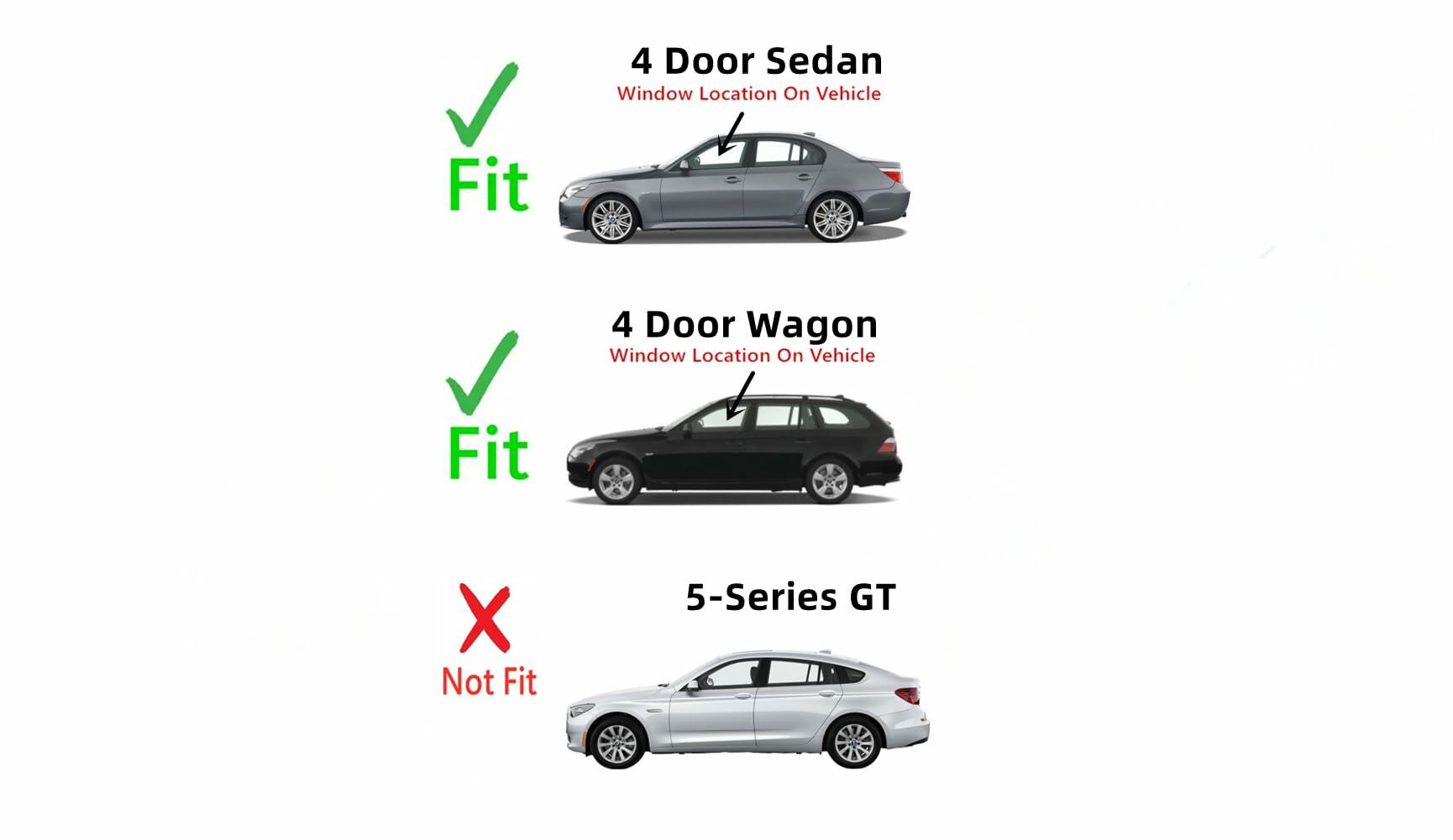 Driver Left Side Front Door Window Door Glass Compatible with BMW 525i 528i 528xi 530i 530xi 535i 535xi 545i 550 550i M5 2004-2010 Models