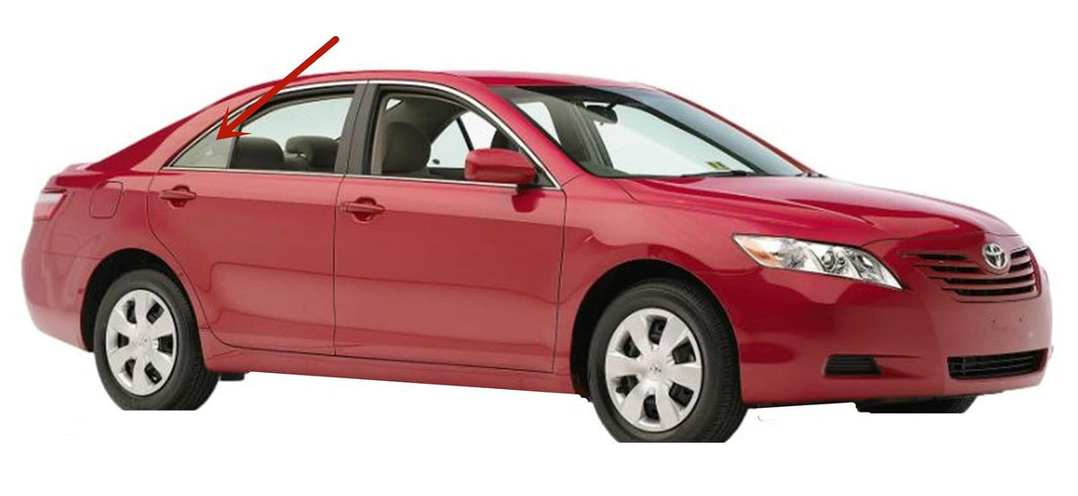 Passenger Right Side Rear Vent Window Vent Glass Compatible with Toyota Camry 4 Door Sedan 2007-2011 Models