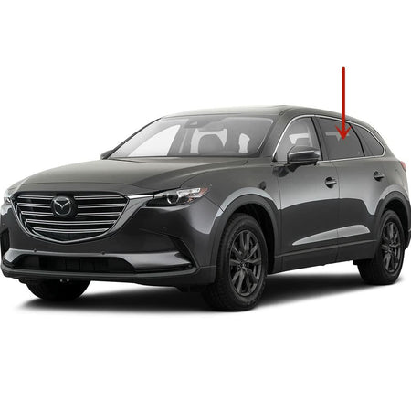 Driver Left Side Rear Door Window Door Glass Compatible with Mazda CX-9 2016-2023 Models