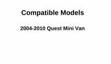 Passenger Right Side Front Door Window Door Glass Compatible with Nissan Quest 2004-2010 Models