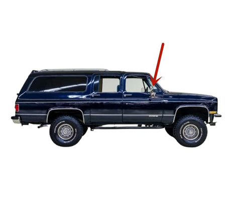 Passenger Right Side Front Vent Window Glass Compatible with Chevrolet Pickup (C10 C20 C30 K10 K20 K30) 1981-1986/Pickup (R-Series, V-Series) 1987-1991/Blazer Kodiak Suburban 1981-1991 Models
