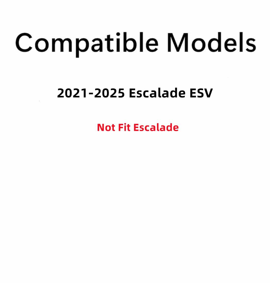 With Sensor Style Tempered Driver Left Side Quarter Window Quarter Glass Compatible with Cadillac Escalade ESV 2021-2025 Models ( Not For Escalade )