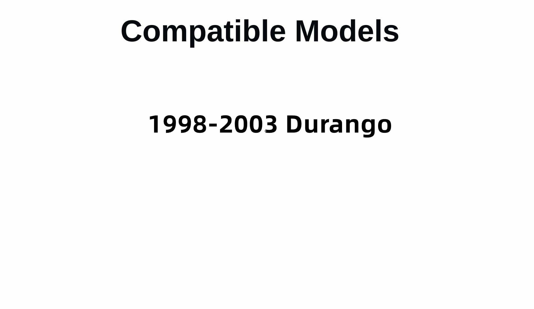Driver Left Side Rear Door Window Door Glass Compatible with Dodge Durango 1998-2003 Models