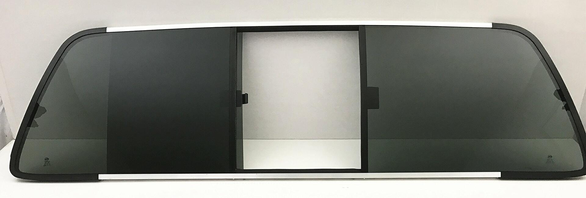OEM Sliding Back Window Glass Back Slider Compatible with Ford F250/F250HD/F350/F450/F550/F650/F750 1999-2007 Models W/ New Gasket