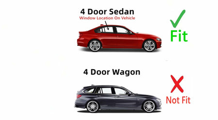 Passenger Right Side Rear Door Window Door Glass Compatible with BMW ActiveHybrid 3 & 320i & 328i & 328d & 330i & 330e & 335i & 340i 2012-2020 / M3 2015-2018 4 Door Sedan Models