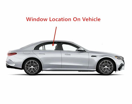 Passenger Right Side Rear Door Window Door Glass Compatible with Mercedes Benz E300 E43AMG 2017-2019 / E350 2020-2023 / E53AMG 2019-2023 4 Door Sedan Models