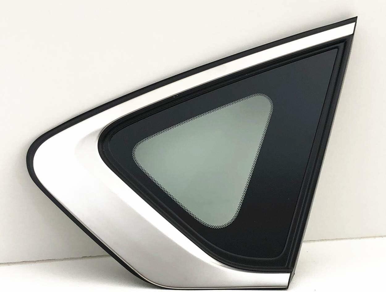 Passenger Right Side Quarter Window Quarter Glass Compatible with Nissan Altima 4 Door Sedan 2013-2018 Models